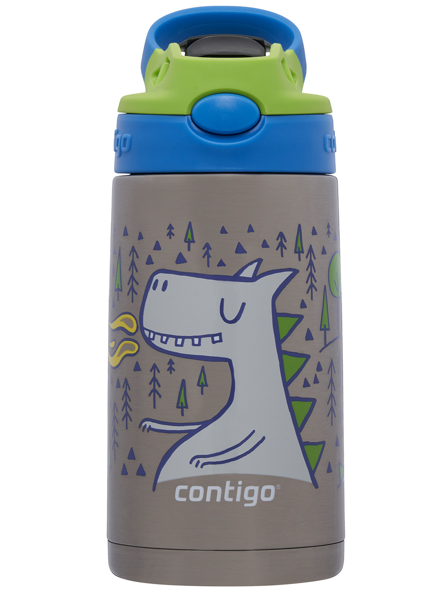 Contigo Easy Clean - Bidon termiczny dla dziecka - 380ml Zielony Smok