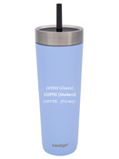 Contigo Luxe Tumbler - Kubek termiczny ze słomką z grawerem - 720ml - Periwinkle