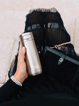 Contigo Luxe Autoseal - Kubek termiczny - 470ml - Stainless Steel - powystawowy