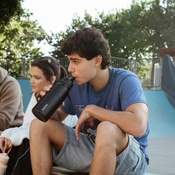 B.Box Butelka termiczna ze składanym ustnikiem –  1l Deep Space