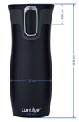 Contigo West Loop 2.0 - Kubek termiczny - 470ml - Kot - Czarny