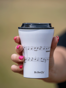 Dr.Bacty Apollo - Kubek termiczny do kawy z powłoką ceramiczną - 227 ml - biały - Pięciolinia