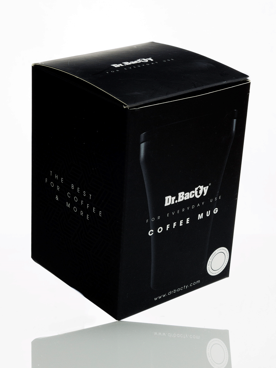 Dr.Bacty Apollo - Kubek termiczny do kawy - 227 ml - biały