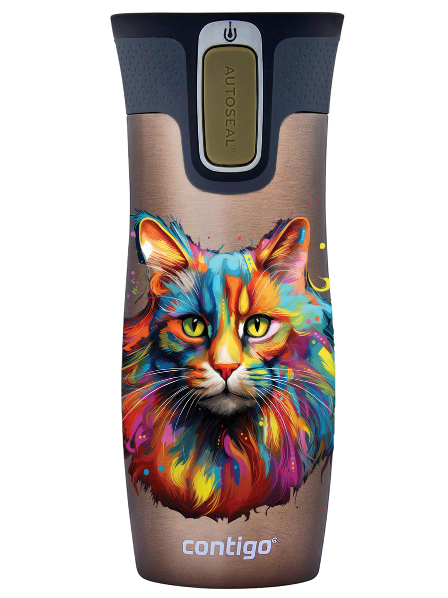 Contigo West Loop 2.0 - Kubek termiczny - 470ml - Kot - Latte