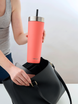 Contigo Luxe Tumbler - Kubek termiczny ze słomką - 720ml - Coral
