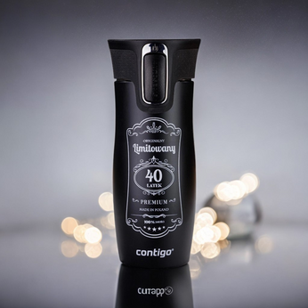 Kubek termiczny Contigo West Loop 2.0 470 ml - Na 40 urodziny - czarny