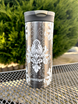 Contigo Huron - Kubek termiczny - 470ml - Arabeska White - Gunnmetal