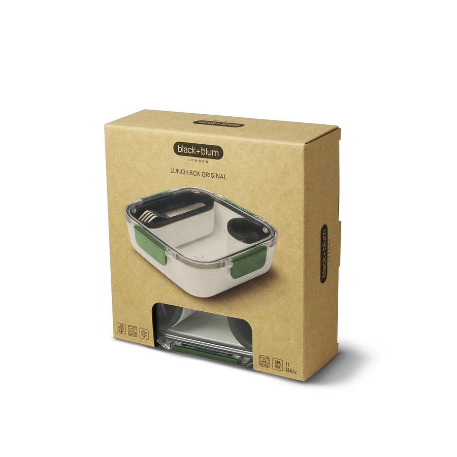 Black+Blum Lunch box kwadratowy oliwkowy