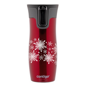 Contigo West Loop - Kubek termiczny - 470ml - Snow Stars - Czerwony