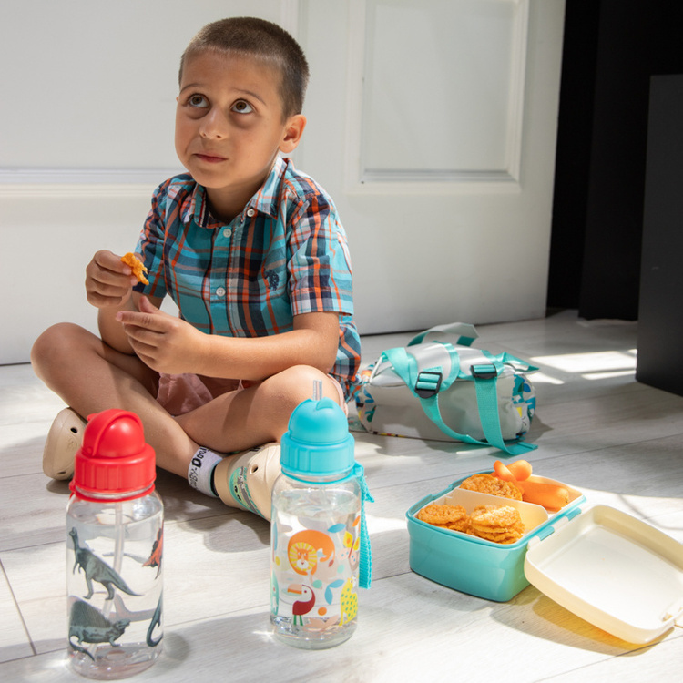 Rex London Lunchbox z wyjmowaną tacką Dzikie zwierzęta