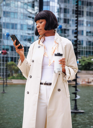 Kubek termiczny na kawę Contigo Huron 2.0 470ml - Six Seven -Salt