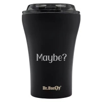 Dr.Bacty Apollo - Kubek do kawy, wielorazowy - 227 ml - Maybe - czarny