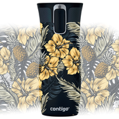Contigo West Loop 2.0 - Kubek termiczny - 470ml - Kwiaty hibiskusa - czarny