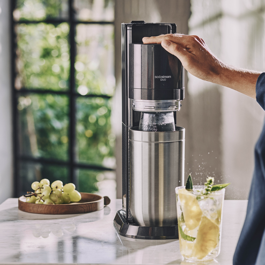 Saturator do wody gazowanej SodaStream Duo czarny'+ 2 butelki+ nabój CO2
