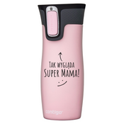 Contigo West Loop 2.0 - Kubek termiczny - 470 ml - Tak wygląda super mama - Różowy