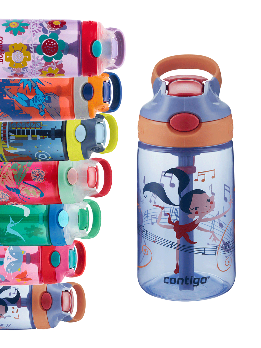 Contigo Gizmo Flip - Bidon dla dzieci / Kubek dla dzieci - 414ml - Wink Dancer