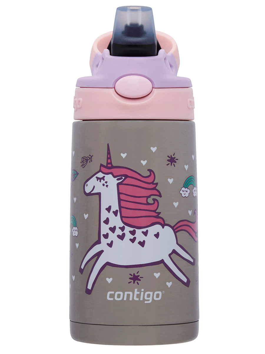 Contigo Easy Clean - Bidon termiczny dla dziecka - 380ml - Różowy Jednorożec