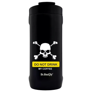Dr.Bacty Notus - Kubek do samochodu - 360 ml - Do not drink my Coffe - czarny