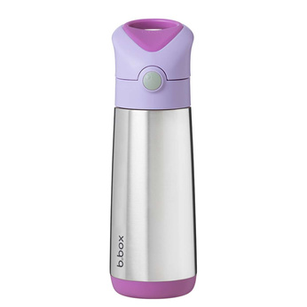 b.box Duży Bidon Termiczny Stalowy ze Słomką 500ml Sugar Plum
