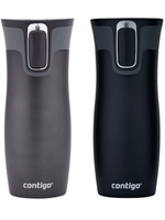 Contigo West Loop 2.0 - Zestaw kubków termicznych - 470ml - Grafitowy Mat + Czarny Mat