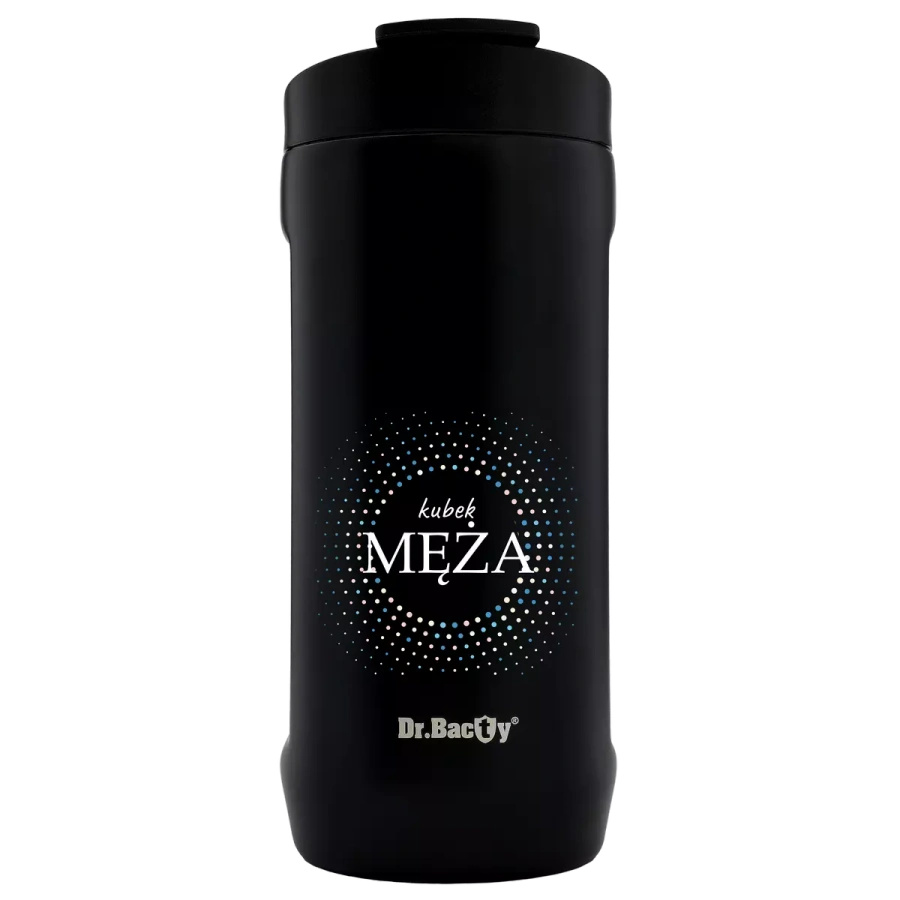 Dr.Bacty Notus - Kubek na napoje - 360 ml - Dla męża - czarny