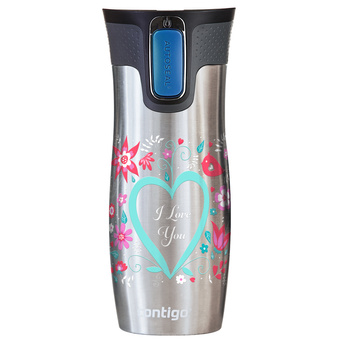 Contigo West Loop 2.0 - Kubek termiczny - 470ml - I love You - Stalowy