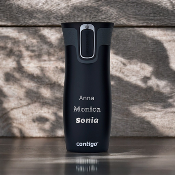 Contigo West Loop 2.0 - Kubek termiczny z grawerem - 470ml - Czarny