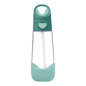 B.Box Butelka na wodę tritanowa ze słomką 600ml Emerald Forest b.box