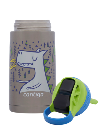 Contigo Easy Clean - Bidon termiczny dla dziecka - 380 ml Zielony Smok
