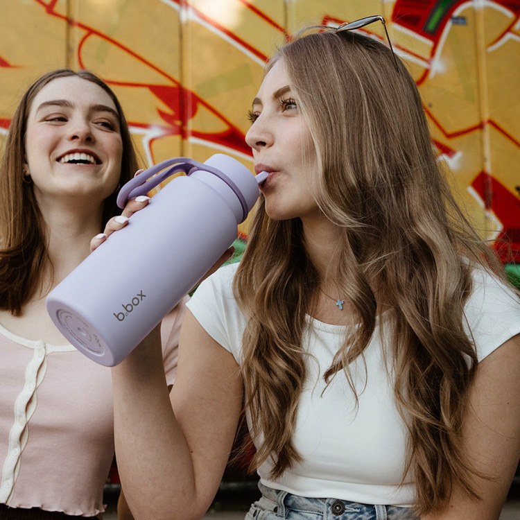 B.Box Butelka termiczna ze składanym ustnikiem – 1l Lilac Love