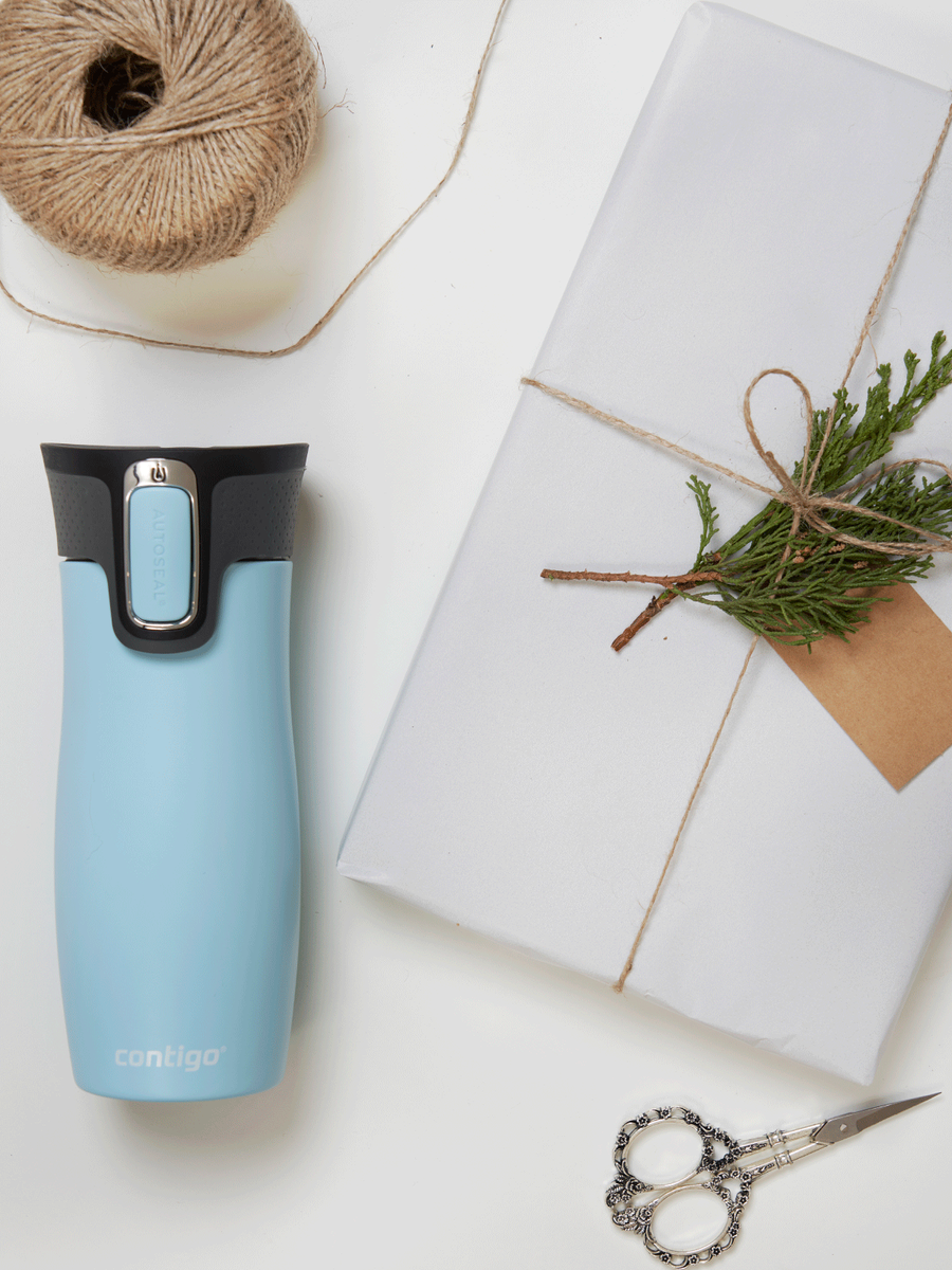 Contigo West Loop 2.0 - Kubek termiczny - 470ml - błękitny Mat + Pudełko