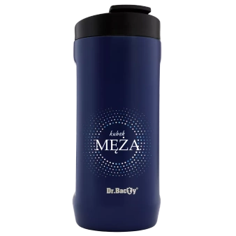 Dr.Bacty Notus - Kubek termiczny do kawy - 360 ml - Mąż - granatowy