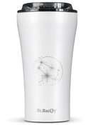 Dr.Bacty Apollo 2.0 - Kubek termiczny na kawę - "Bliźnięta" - 360 ml - Glossy White