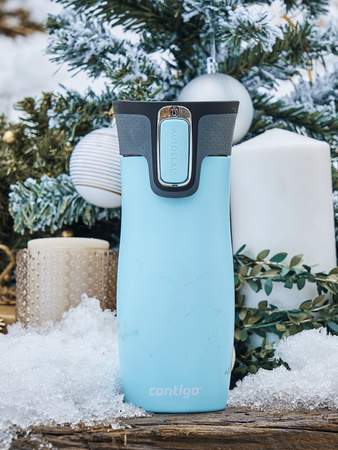 Contigo West Loop 2.0 - Kubek termiczny z grawerem - 470ml - błękitny