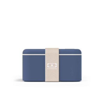 Monbento Lunchbox Bento Square Natural Blue