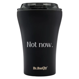 Dr.Bacty Apollo - Kubek termiczny - 227 ml - Not now - czarny