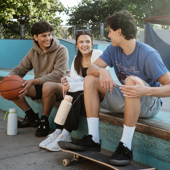 B.Box Butelka termiczna ze składanym ustnikiem – 1l Melon Mist