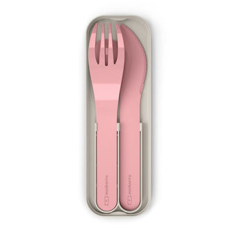 Monbento Sztućce podróżne Pocket Color Pink Blush