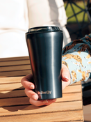 Dr.Bacty Apollo 2.0 - Kubek termiczny na kawę - 360 ml - Gunmetal