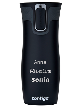 Contigo West Loop 2.0 - Kubek termiczny z grawerem - 470ml - Czarny