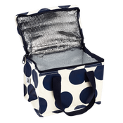 Rex London Torba termiczna na lunch Kropki granatowo-biała