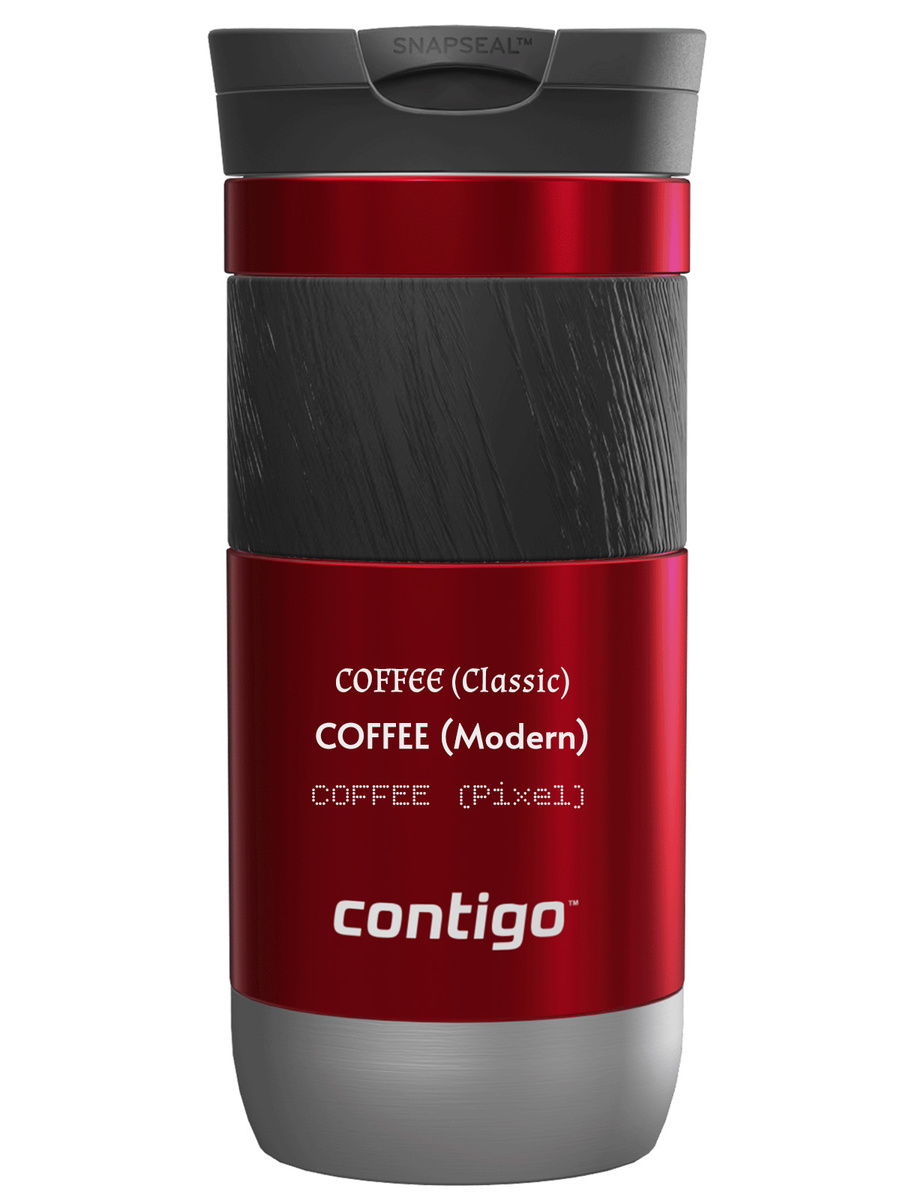 Kubek termiczny z grawerem Contigo Byron 2.0 470ml - Czerwony