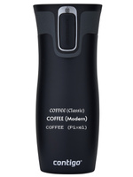 Contigo West Loop 2.0 - Kubek termiczny z grawerem - 470ml - Czarny