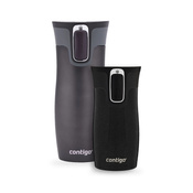 Zestaw Contigo West Loop grafitowy 470 ml + West Loop Mini 300 ml – czarny metalik