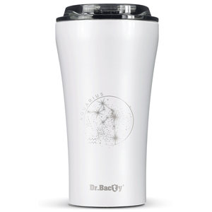 Dr.Bacty Apollo 2.0 - Kubek termiczny na kawę - "Wodnik" - 360 ml - Glossy White