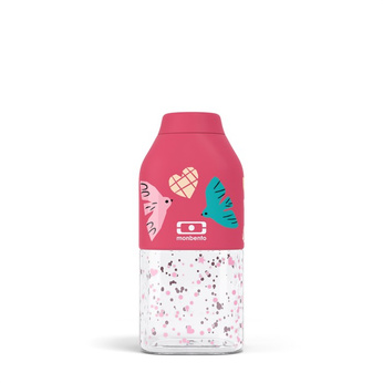 Monbento Butelka Positive S Graphic Pink Birds
