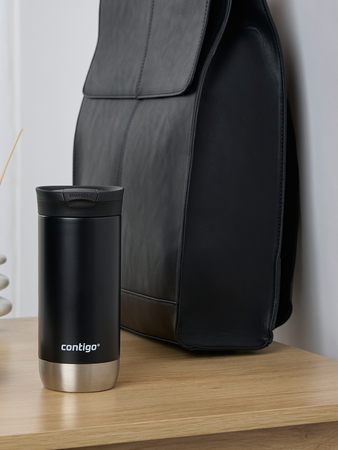 Contigo Huron 2.0 - Kubek termiczny na kawę - 470ml - I love You - Czarny