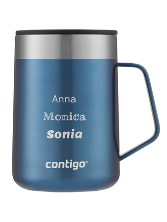 Contigo Streeterville - Kubek termiczny z grawerem - 420ml - Niebieski