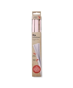 Silikonowe słomki Hip - Dusty Pink.
