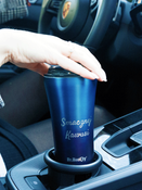 Dr.Bacty Apollo 2.0 - Kubek termiczny na kawę - Smacznej kawusi - 360 ml - Monaco Blue